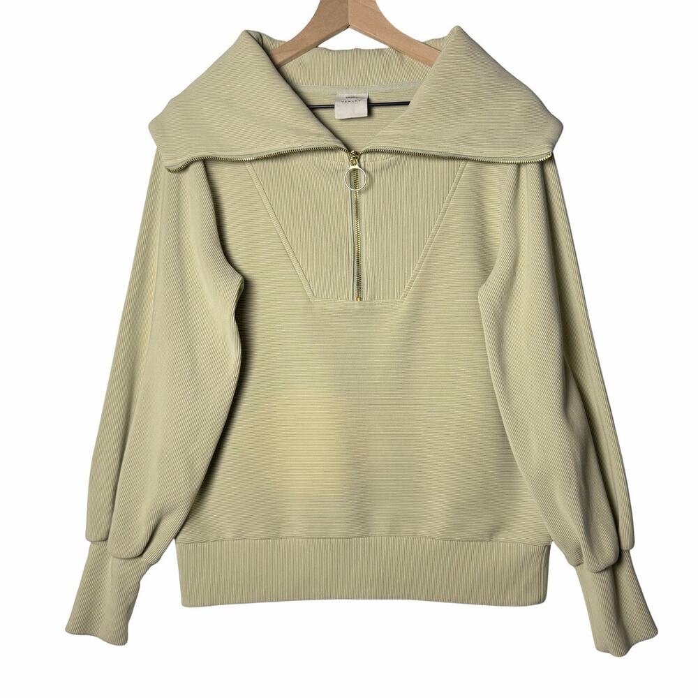 Varley Vine 1/2 Zip Pullover Ribbed Sweater Desert Sage Women's Size XS